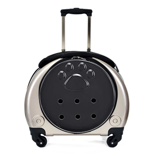 Backpack Portable Pet Strollers With Wheels Durable Acrylic PC Closure For Cats Dogs Bags Ideal For Travel Outdoor Use - Gold