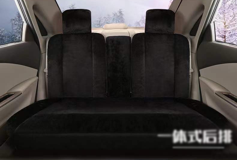 Fashion Winter Warmth Car Seat Cushion Universal Plush Automobile Covers 5pcs Sets - Gray